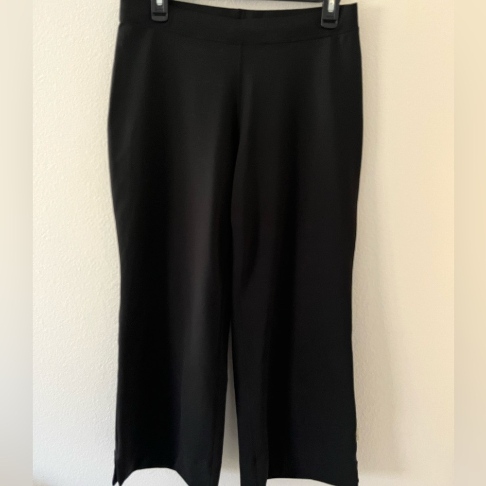 REI Black Stretch Wide Leg Crop Active Pant Size Large